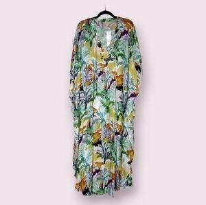Soft Surroundings Multicolor Dress Kaftan One Size Fits All New with tag